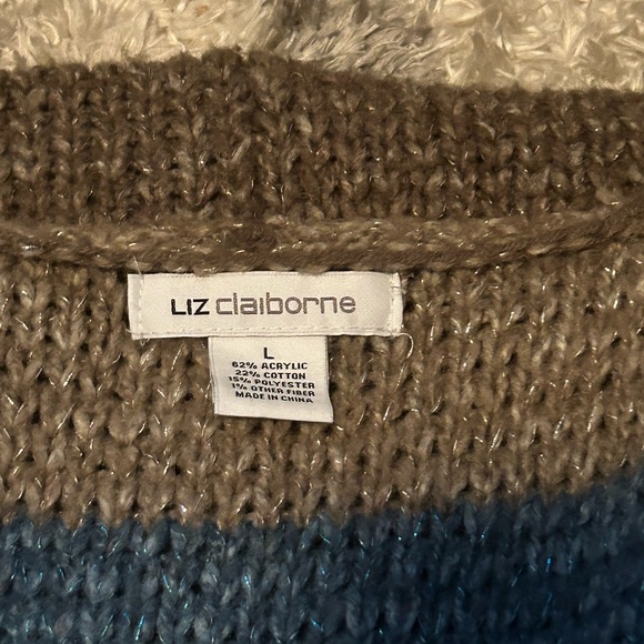 Liz Claiborne Fringe Cardigan - Picture 3 of 5